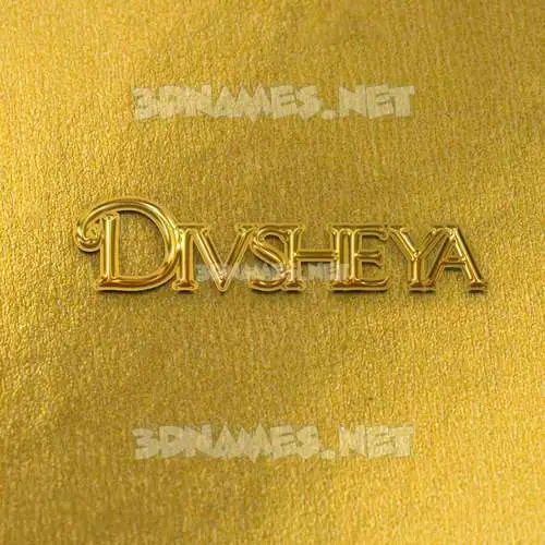 divsheya in All Gold style - 3D name wallpaper divsheya in All Gold style - 3D name wallpaper