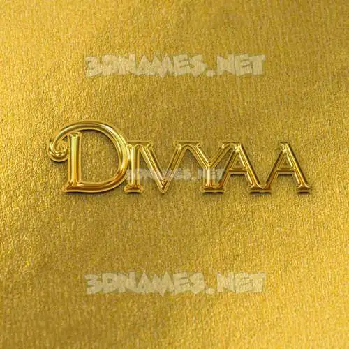 divyaa in All Gold style - 3D name wallpaper divyaa in All Gold style - 3D name wallpaper