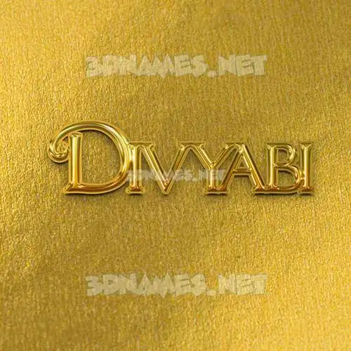 divyabi in All Gold style - 3D name wallpaper divyabi in All Gold style - 3D name wallpaper