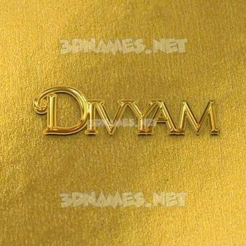 divyam in All Gold style - 3D name wallpaper divyam in All Gold style - 3D name wallpaper