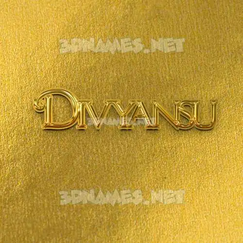 divyansu in All Gold style - 3D name wallpaper divyansu in All Gold style - 3D name wallpaper