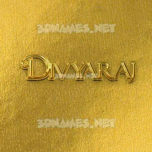 divyaraj in All Gold style - 3D name wallpaper divyaraj in All Gold style - 3D name wallpaper