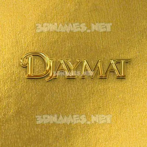 djaymat in All Gold style - 3D name wallpaper djaymat in All Gold style - 3D name wallpaper