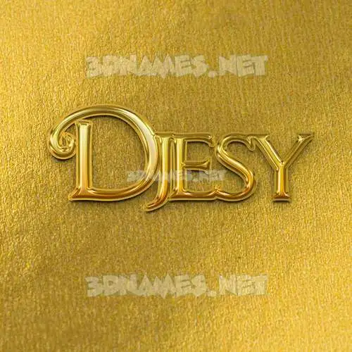 djesy in All Gold style - 3D name wallpaper djesy in All Gold style - 3D name wallpaper