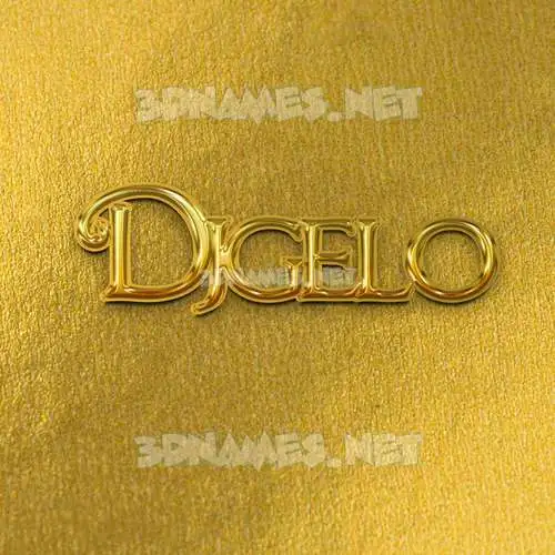 djgelo in All Gold style - 3D name wallpaper djgelo in All Gold style - 3D name wallpaper