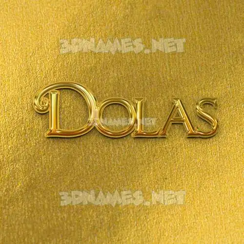 dolas in All Gold style - 3D name wallpaper dolas in All Gold style - 3D name wallpaper