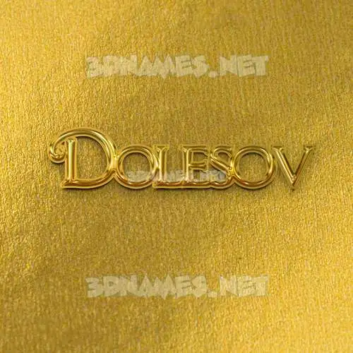 dolesov in All Gold style - 3D name wallpaper dolesov in All Gold style - 3D name wallpaper