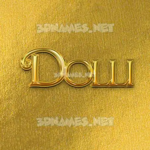 dolli in All Gold style - 3D name wallpaper dolli in All Gold style - 3D name wallpaper