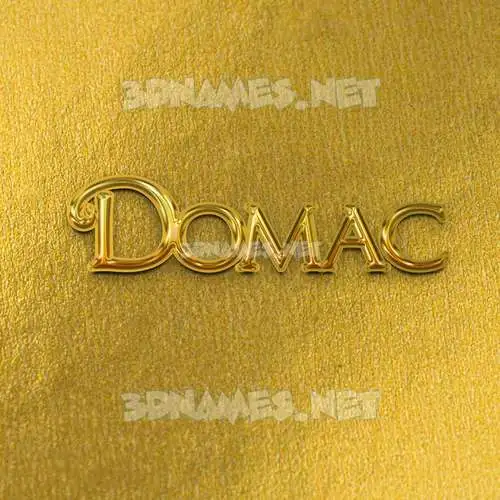 domac in All Gold style - 3D name wallpaper domac in All Gold style - 3D name wallpaper