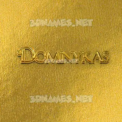 dominykas in All Gold style - 3D name wallpaper dominykas in All Gold style - 3D name wallpaper