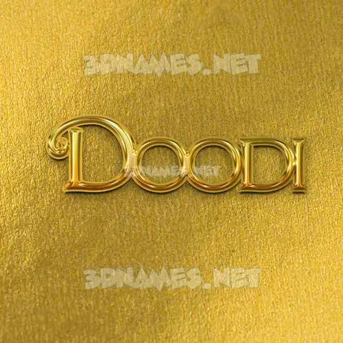 doodi in All Gold style - 3D name wallpaper doodi in All Gold style - 3D name wallpaper
