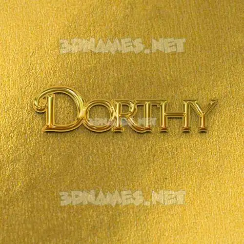 dorthy in All Gold style - 3D name wallpaper dorthy in All Gold style - 3D name wallpaper