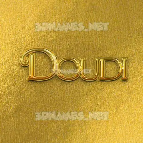 doudi in All Gold style - 3D name wallpaper doudi in All Gold style - 3D name wallpaper