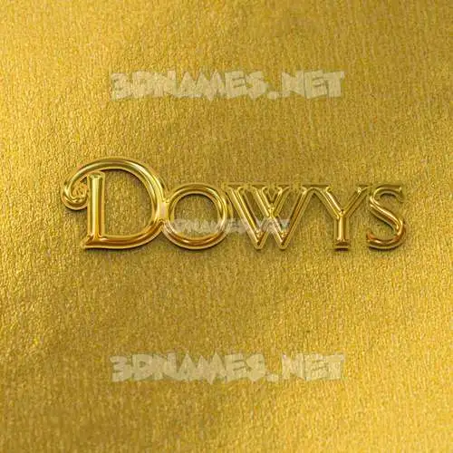 dowys in All Gold style - 3D name wallpaper dowys in All Gold style - 3D name wallpaper