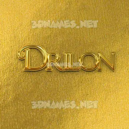 drilon in All Gold style - 3D name wallpaper drilon in All Gold style - 3D name wallpaper