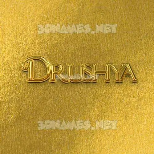 drushya in All Gold style - 3D name wallpaper drushya in All Gold style - 3D name wallpaper
