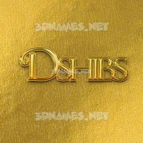 dshibs in All Gold style - 3D name wallpaper dshibs in All Gold style - 3D name wallpaper