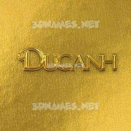ducanh in All Gold style - 3D name wallpaper ducanh in All Gold style - 3D name wallpaper