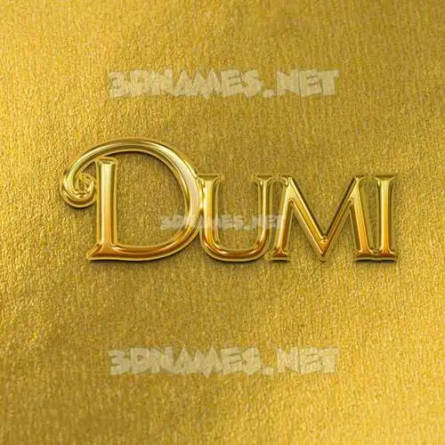 dumi in All Gold style - 3D name wallpaper dumi in All Gold style - 3D name wallpaper