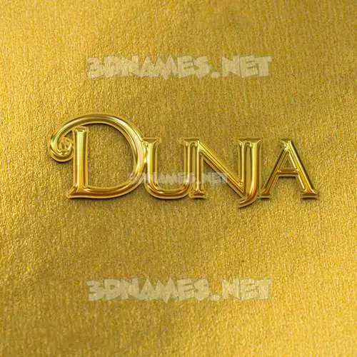 dunja in All Gold style - 3D name wallpaper dunja in All Gold style - 3D name wallpaper