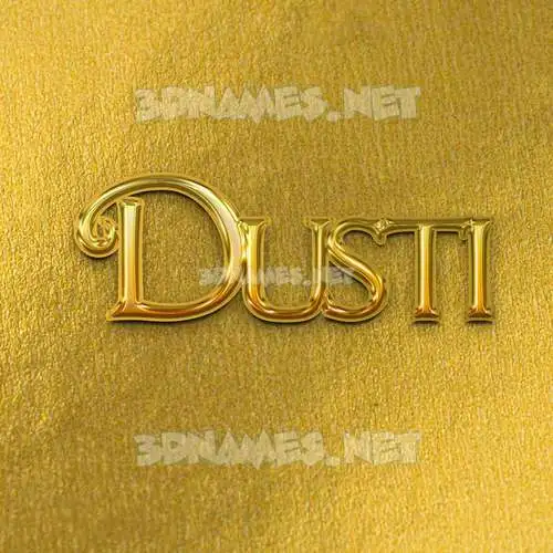 dusti in All Gold style - 3D name wallpaper dusti in All Gold style - 3D name wallpaper