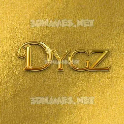 dygz in All Gold style - 3D name wallpaper dygz in All Gold style - 3D name wallpaper