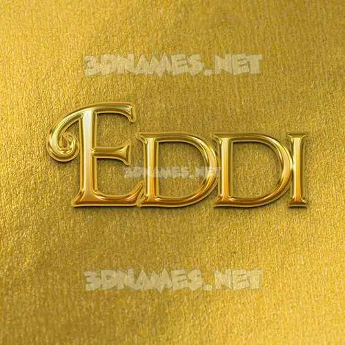 eddi in All Gold style - 3D name wallpaper eddi in All Gold style - 3D name wallpaper