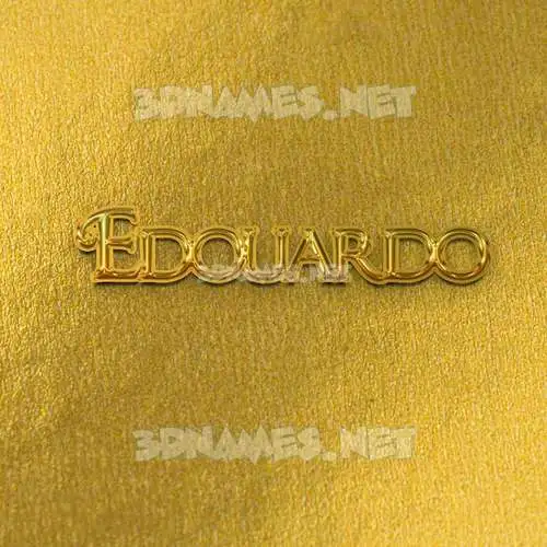 edouardo in All Gold style - 3D name wallpaper edouardo in All Gold style - 3D name wallpaper