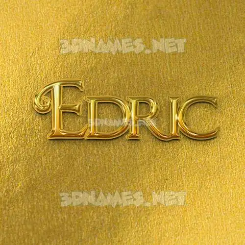 edric in All Gold style - 3D name wallpaper edric in All Gold style - 3D name wallpaper