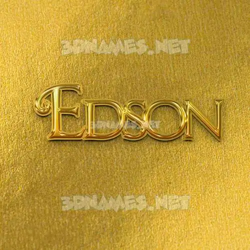 edson in All Gold style - 3D name wallpaper edson in All Gold style - 3D name wallpaper
