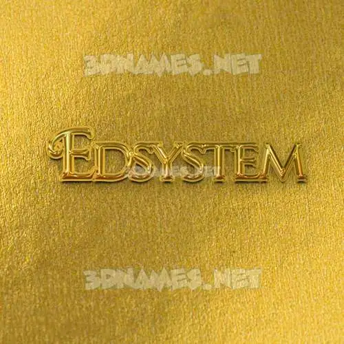 edsystem in All Gold style - 3D name wallpaper edsystem in All Gold style - 3D name wallpaper