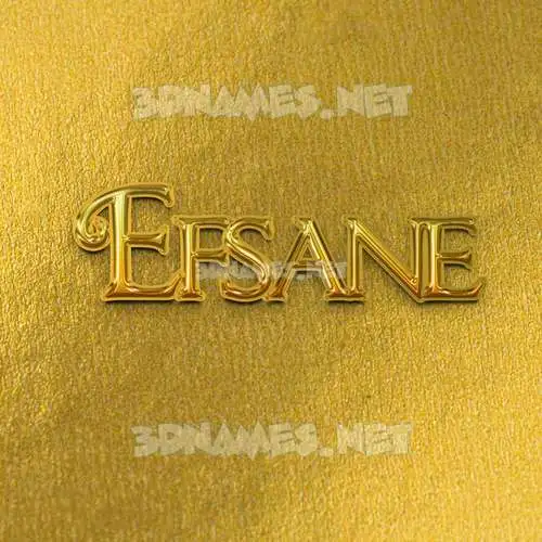 efsane in All Gold style - 3D name wallpaper efsane in All Gold style - 3D name wallpaper