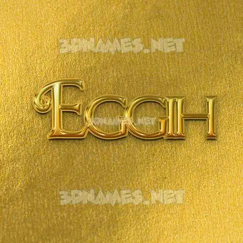 eggih in All Gold style - 3D name wallpaper eggih in All Gold style - 3D name wallpaper