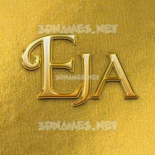 eja in All Gold style - 3D name wallpaper eja in All Gold style - 3D name wallpaper