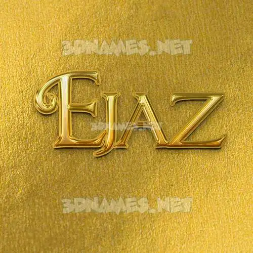 ejaz in All Gold style - 3D name wallpaper ejaz in All Gold style - 3D name wallpaper