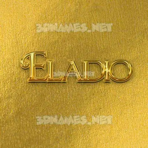 eladio in All Gold style - 3D name wallpaper eladio in All Gold style - 3D name wallpaper
