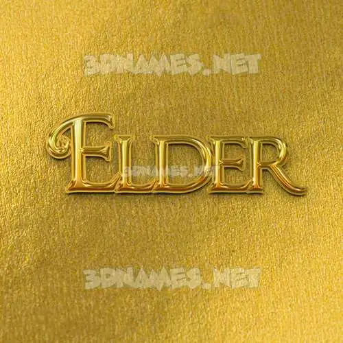 elder in All Gold style - 3D name wallpaper elder in All Gold style - 3D name wallpaper