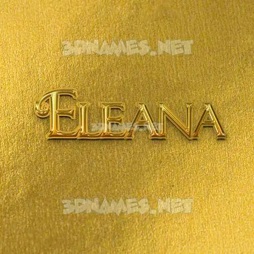 eleana in All Gold style - 3D name wallpaper eleana in All Gold style - 3D name wallpaper