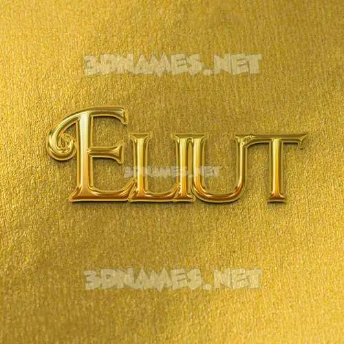 eliut in All Gold style - 3D name wallpaper eliut in All Gold style - 3D name wallpaper