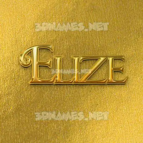 elize in All Gold style - 3D name wallpaper elize in All Gold style - 3D name wallpaper