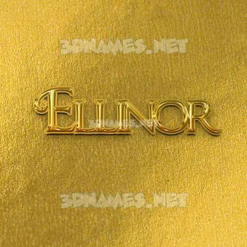 ellinor in All Gold style - 3D name wallpaper ellinor in All Gold style - 3D name wallpaper