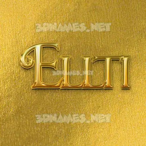 ellti in All Gold style - 3D name wallpaper ellti in All Gold style - 3D name wallpaper