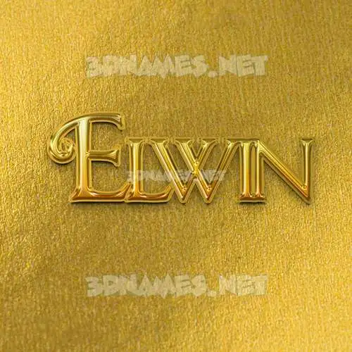 elwin in All Gold style - 3D name wallpaper elwin in All Gold style - 3D name wallpaper