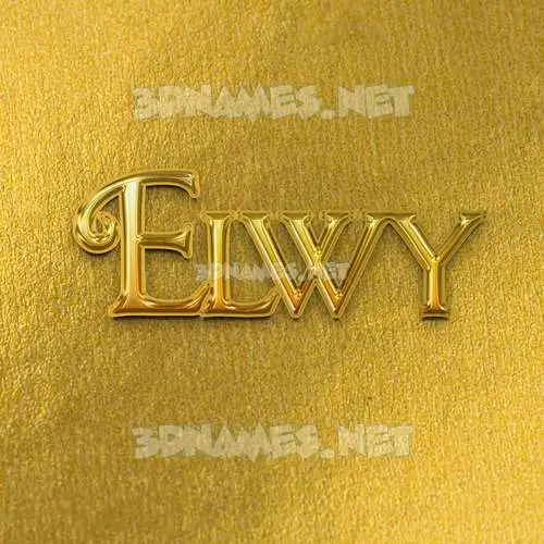 elwy in All Gold style - 3D name wallpaper elwy in All Gold style - 3D name wallpaper