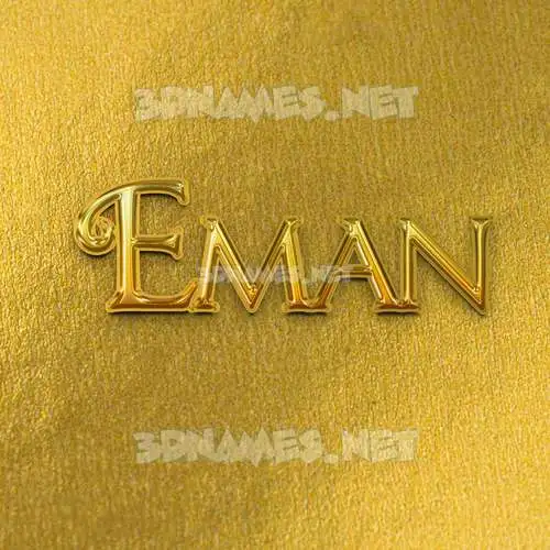 eman in All Gold style - 3D name wallpaper eman in All Gold style - 3D name wallpaper