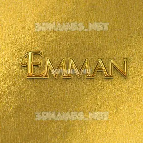 emman in All Gold style - 3D name wallpaper emman in All Gold style - 3D name wallpaper