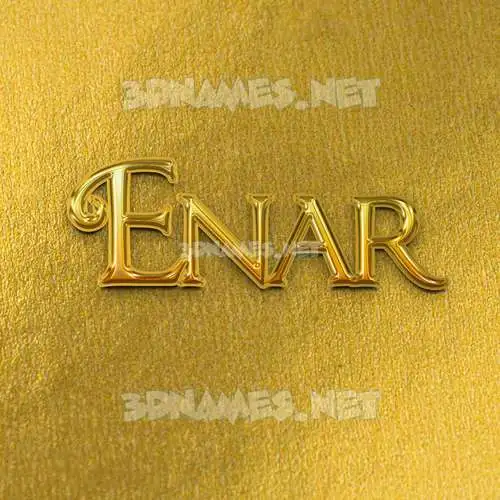 enar in All Gold style - 3D name wallpaper enar in All Gold style - 3D name wallpaper