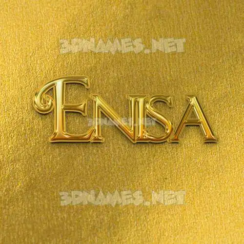 enisa in All Gold style - 3D name wallpaper enisa in All Gold style - 3D name wallpaper