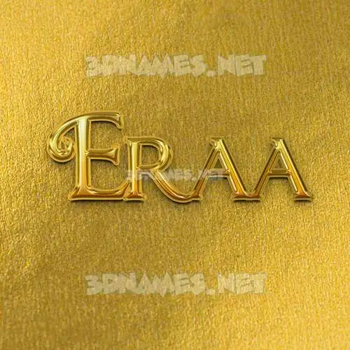 eraa in All Gold style - 3D name wallpaper eraa in All Gold style - 3D name wallpaper