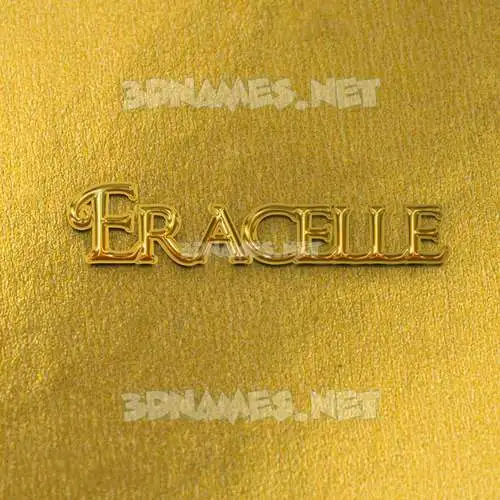 eracelle in All Gold style - 3D name wallpaper eracelle in All Gold style - 3D name wallpaper